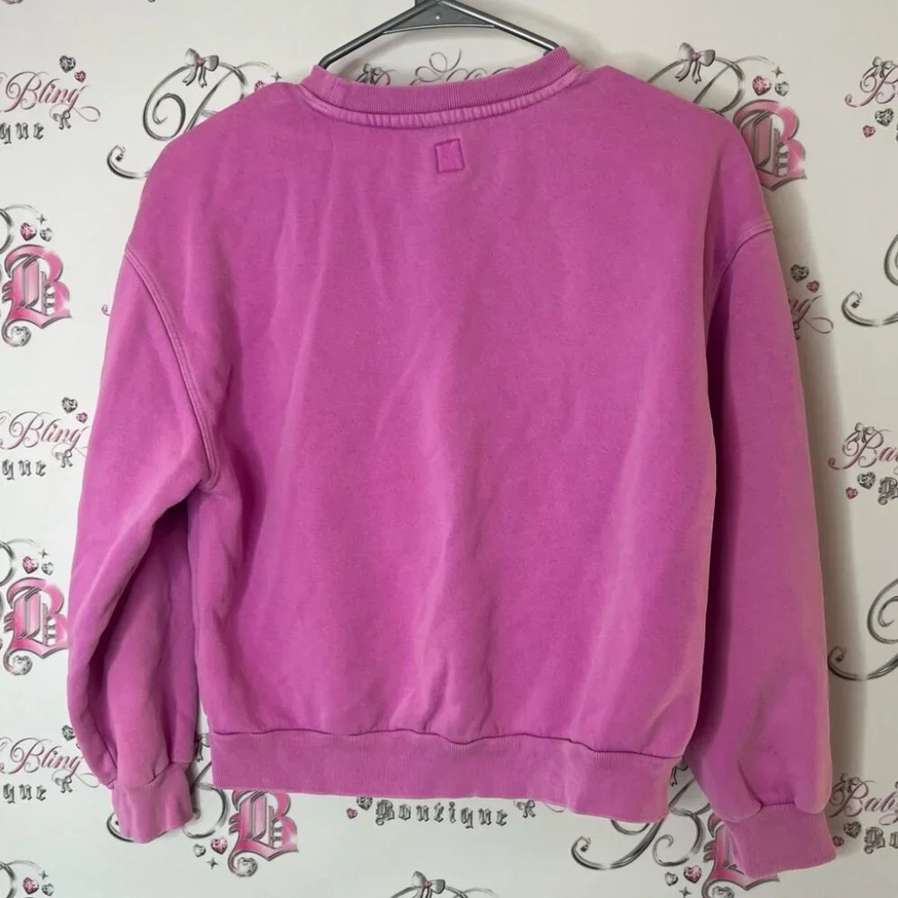 GAP sweater pull over berry pink purple comfy lounge Soft Pink Textured